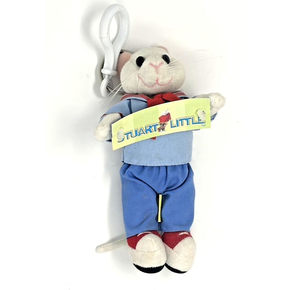 Stuart Little Movie Plush Backpack Clip Purse Charm 7 inch Sailor Suit Sneakers